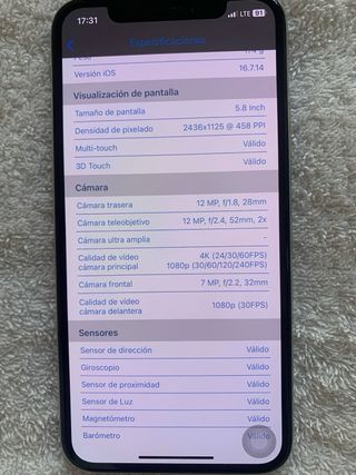 iPhone X 64GB Argento