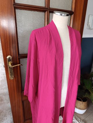 Casaca larga fucsia