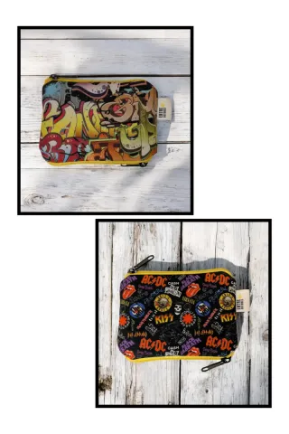 Monederos con diseños de personajes