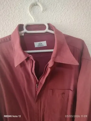 Camisa Mango Talla L Roja