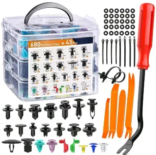 Kit 680 Clips + Herramientas para Parachoques