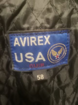 Cazadora de cuero auténtico negra