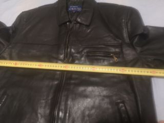 Cazadora de cuero auténtico negra