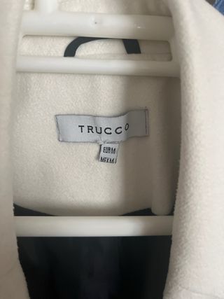 Abrigo largo blanco Trucco