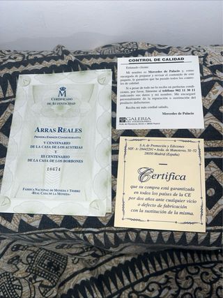 13 Arras Reales Certificadas - Colección