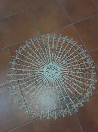 Tapete antiguo ganchillo 75cm