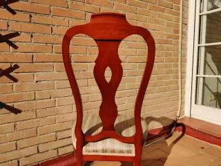 Sillas de comedor madera y tela