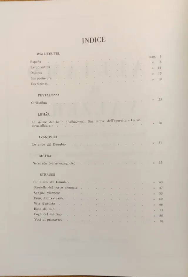 Set 2 Spartiti Valzer di Strauss