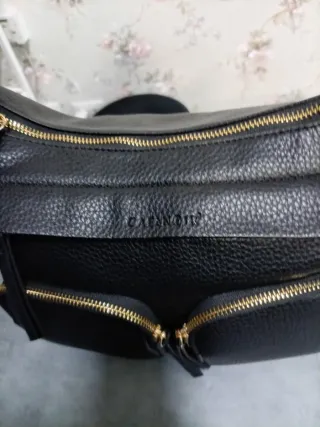 Borsa a spalla nera Cafènoir