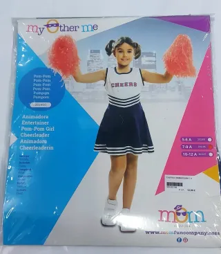 Disfraz Animadora Talla 7-9 Años