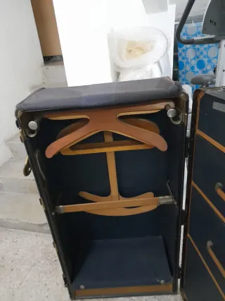 Baúl Armario Antiguo Estilo Steamer