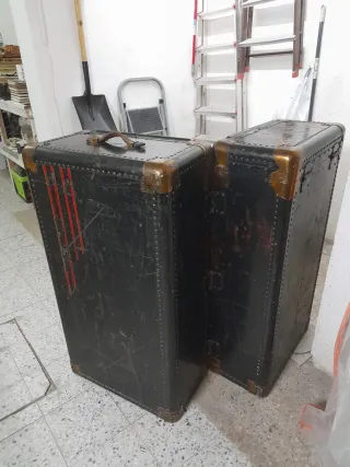 Baúl Armario Antiguo Estilo Steamer