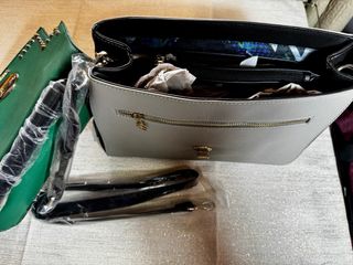 Bolso bandolera convertible Desigual azul y verde