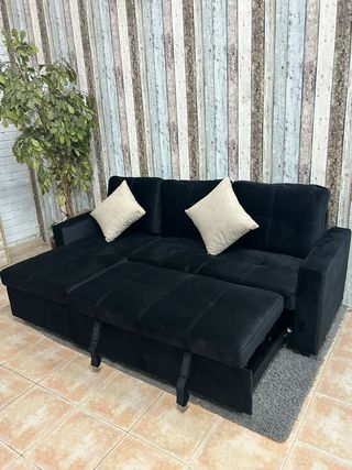 Sofá chaise longue cama con arcón - Nuevo