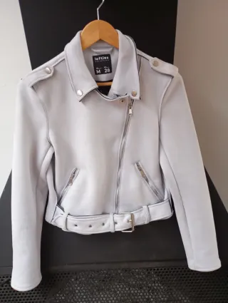 Cazadora antelina Lefties gris M