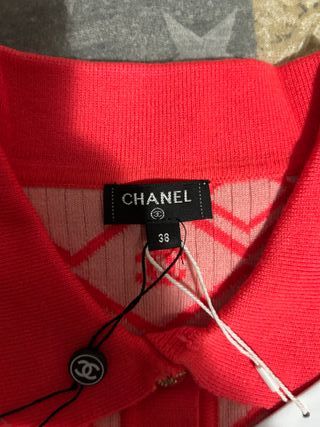 Abito Chanel Maglia Rosso Taglia M