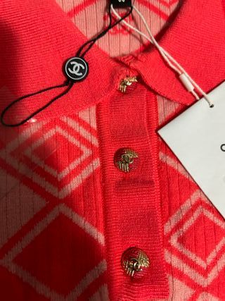 Abito Chanel Maglia Rosso Taglia M