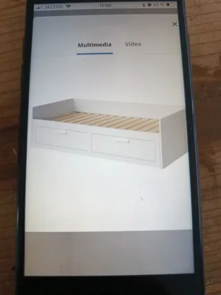 Cama Diván y Escritorio IKEA Seminuevo