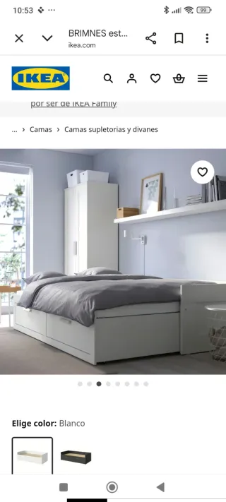 Cama Diván y Escritorio IKEA Seminuevo
