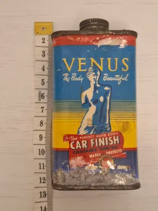 Tanica metallo olio auto Venus rara