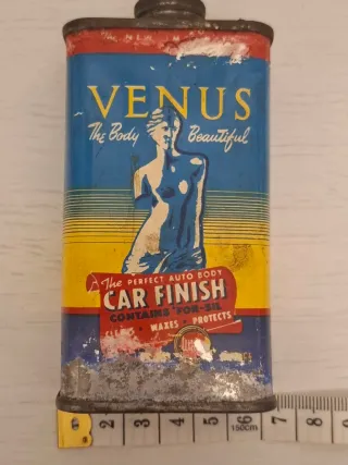 Tanica metallo olio auto Venus rara