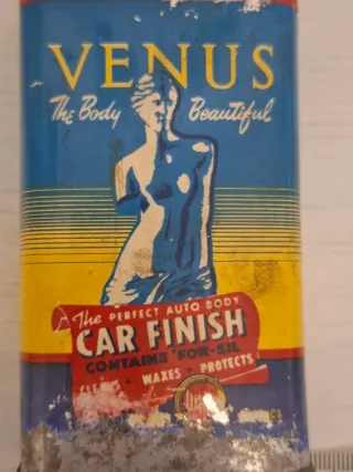 Tanica metallo olio auto Venus rara