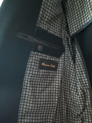 Americana Massimo Dutti azul marino Hombre