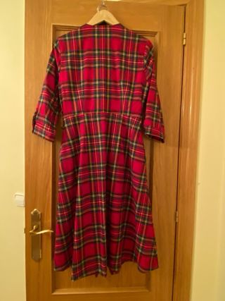 Vestido rojo de cuadros