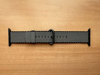 Apple Watch 42mm. Black Checked Woven Nylon