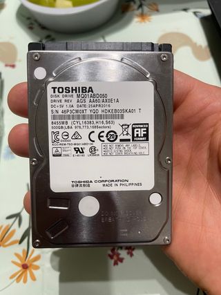 Disco Duro Toshiba 500GB MQ01ABD050