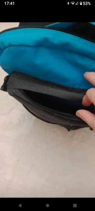 Zaino Walther multitasche blu e grigio