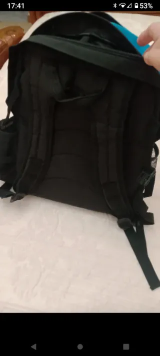 Zaino Walther multitasche blu e grigio