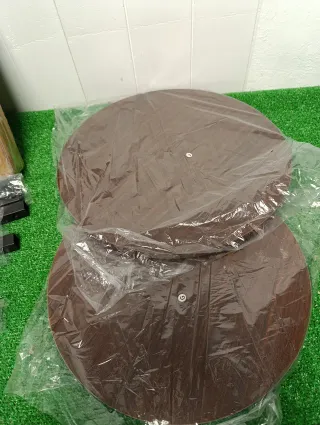 Mesa auxiliar redonda madera