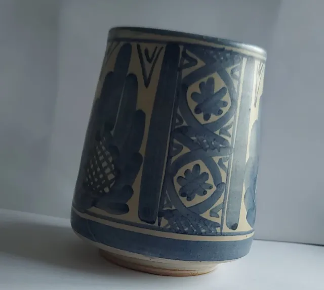 Jarra Cerámica Punter Azul y Beige