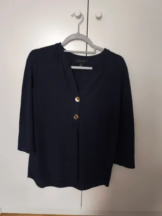 Blusa Cortefiel Talla M Azul Marino