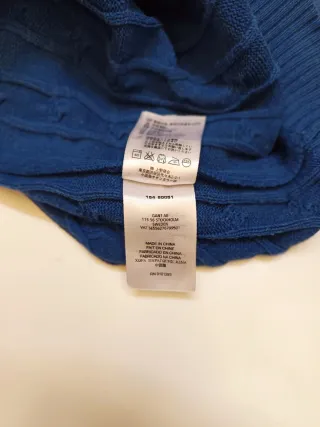 Jersey Gant Trenzado Azul Talla M