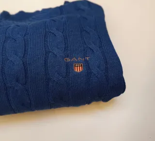 Jersey Gant Trenzado Azul Talla M