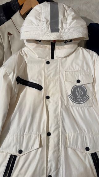Giubbotto da sci Moncler x Off-White bianco