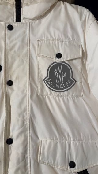 Giubbotto da sci Moncler x Off-White bianco