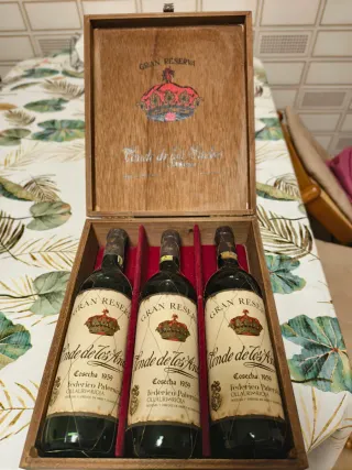 Scatola di Vino Gran Riserva Conde de los Andes anno 1959