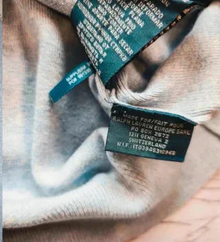 Jersey Polo Ralph Lauren Cuello Pico Azul Talla L