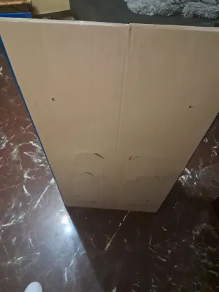 Estantería expositora azul playmobil cartón