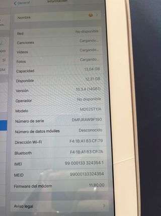 iPad Wifi y Celular Blanco
