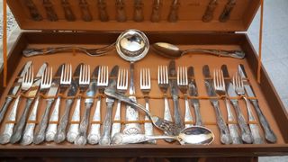 Posate bagno argento