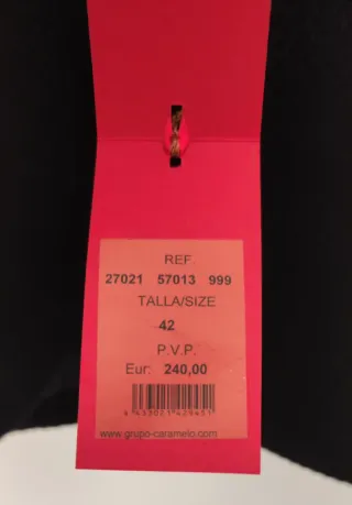 Chaqueta Caramelo Lana Negra