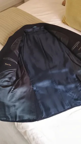 Blazer Lana Massimo Dutti Negro Hombre