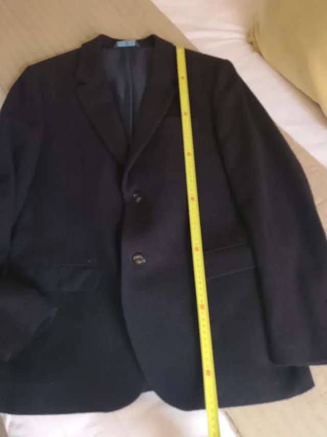 Blazer Lana Massimo Dutti Negro Hombre