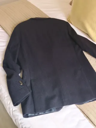 Blazer Lana Massimo Dutti Negro Hombre