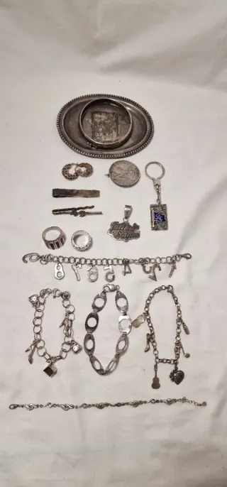 Lote Joyería Plata Ley 202gr