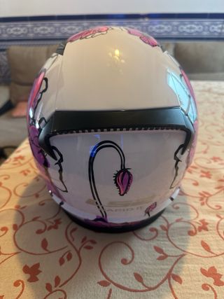 Chaqueta Moto Mujer BKM Negra y Rosa